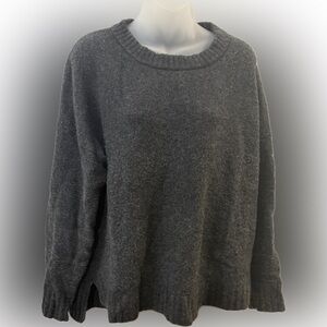 J. Crew Charcoal Women's Crew Neck Sweater | Sz L
